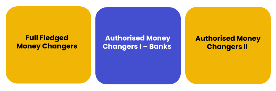 Types of Authorised Money Changers